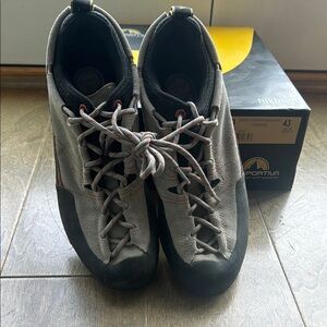 La Sportiva Gray Black Athletic Trail Shoes